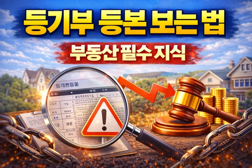 등기부 등본 보는법 부동산 필수 지식