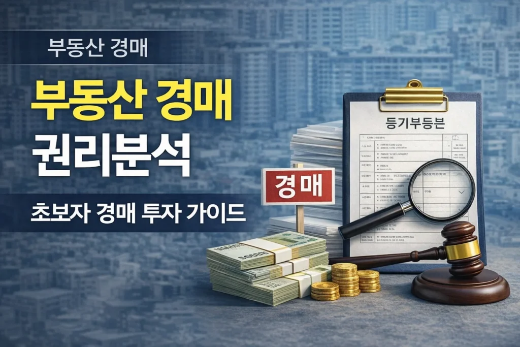 부동산 경매 권리분석 초보자 경매  투자가이드 설명