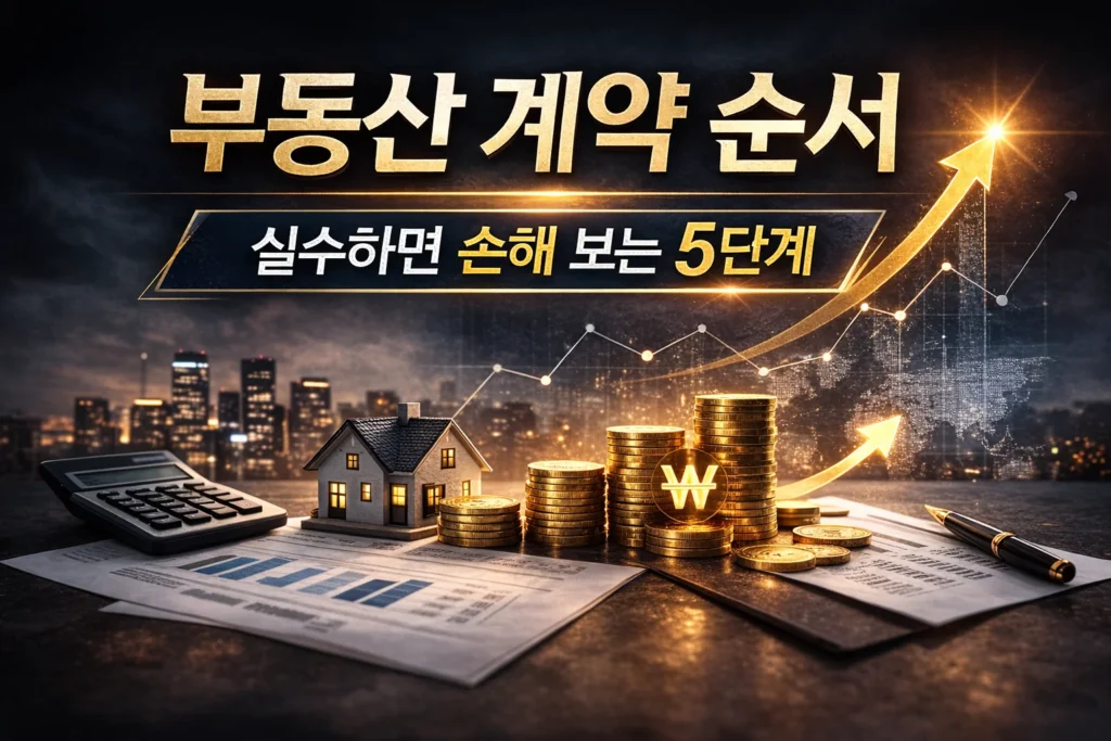 부동산 계약 순서 실수하면 손해 보는 5단계