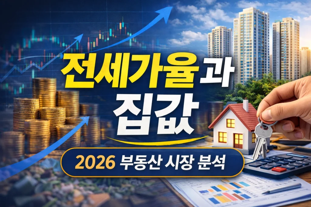 전세가율과 집값 2026 부동산 시장 분석