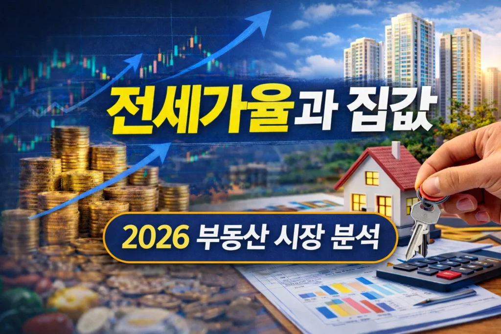 전세가율과 집값 2026 부동산 시장 분석