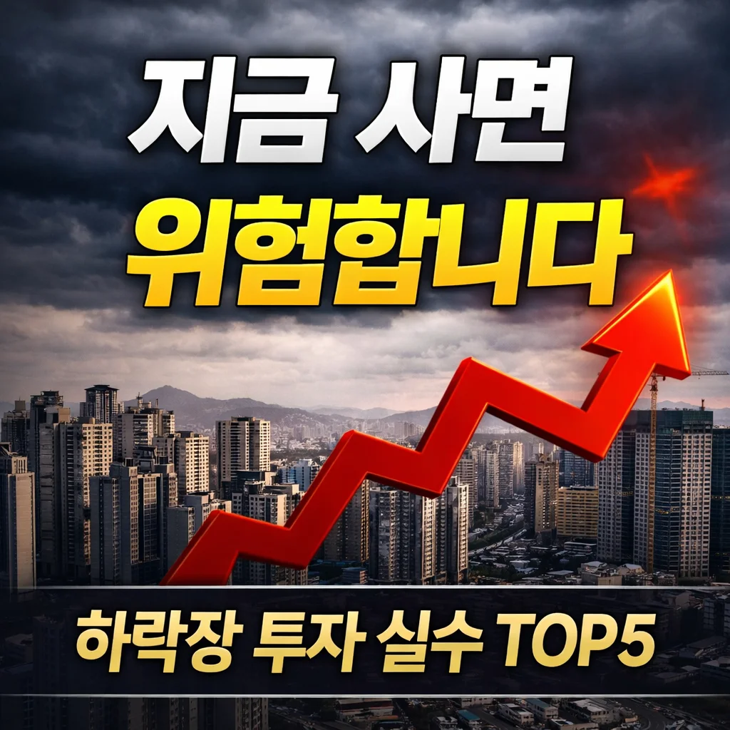 지금 사면 위험합니다 하락장 투자 실수 TOP5 설명