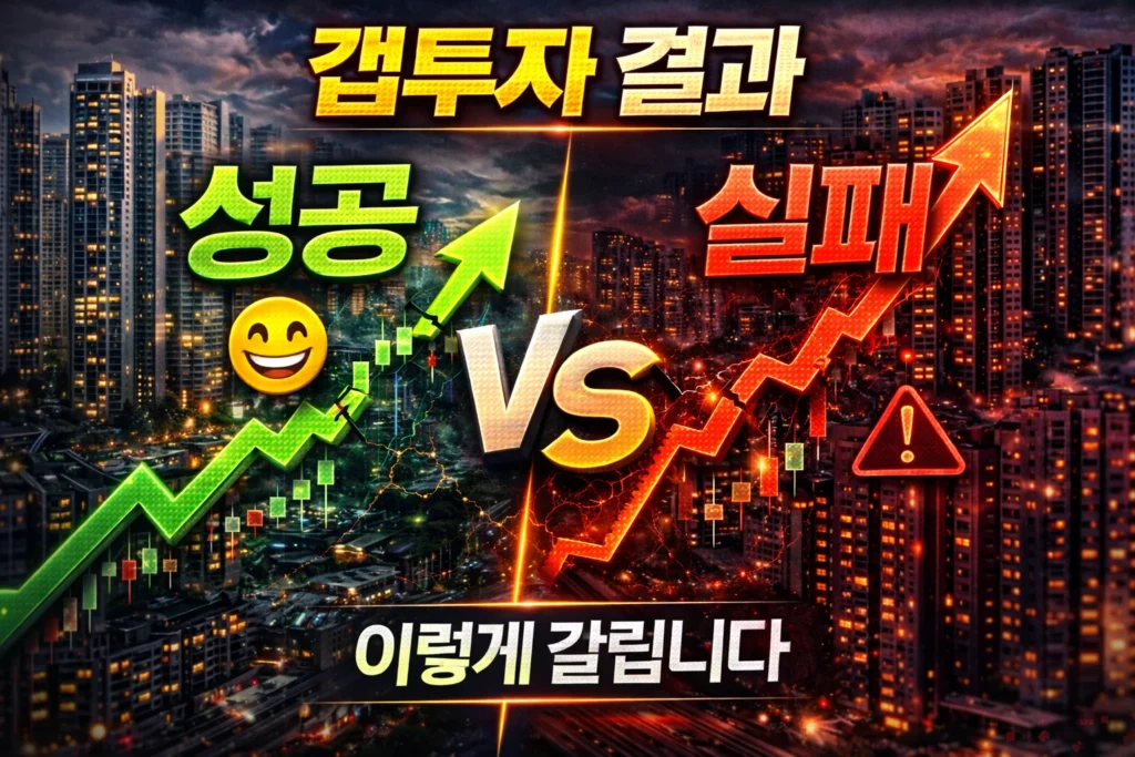 갭투자 결과 이렇게 갈립니다 설명