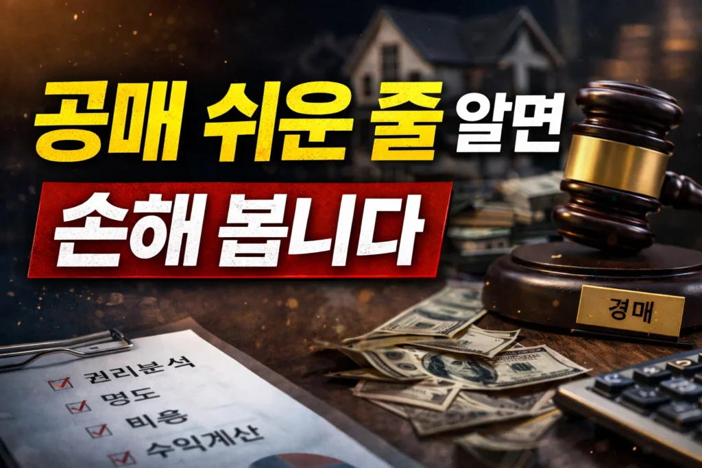 공매 쉬운 줄 알면 손해 봅니다 설명