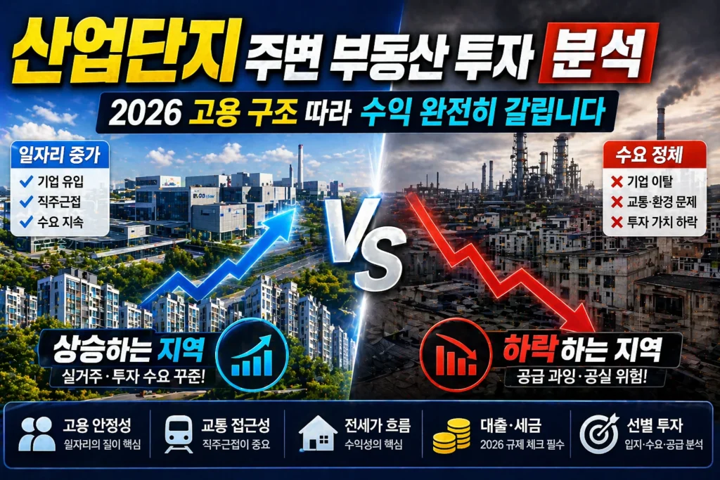 산업단지 주변 부동산 투자 분석 설명