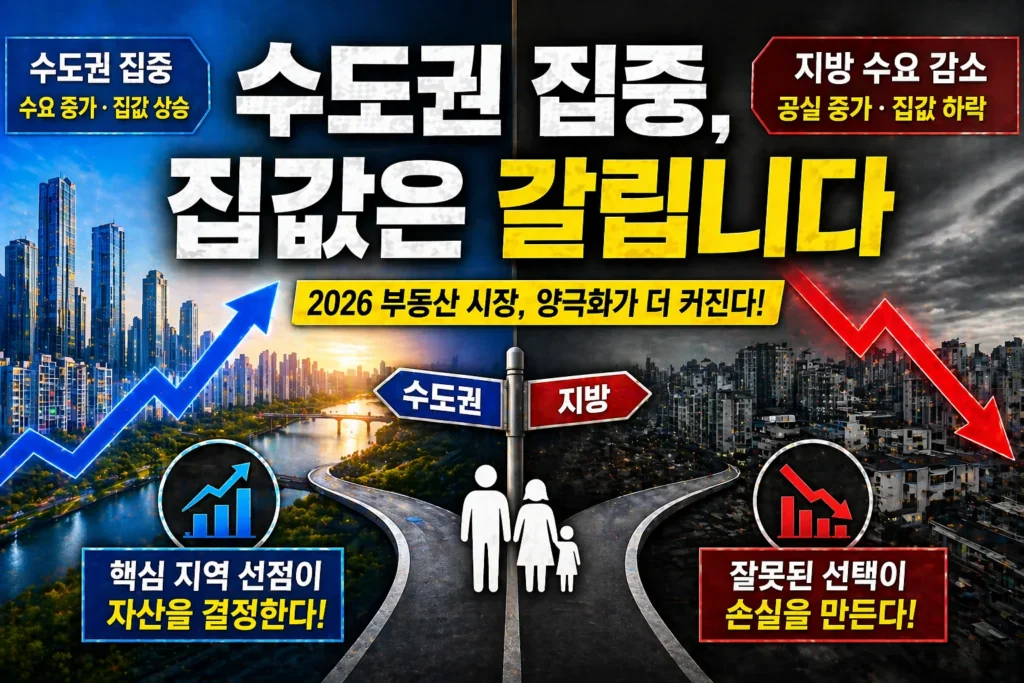 수도권 집중, 집값은 갈립니다