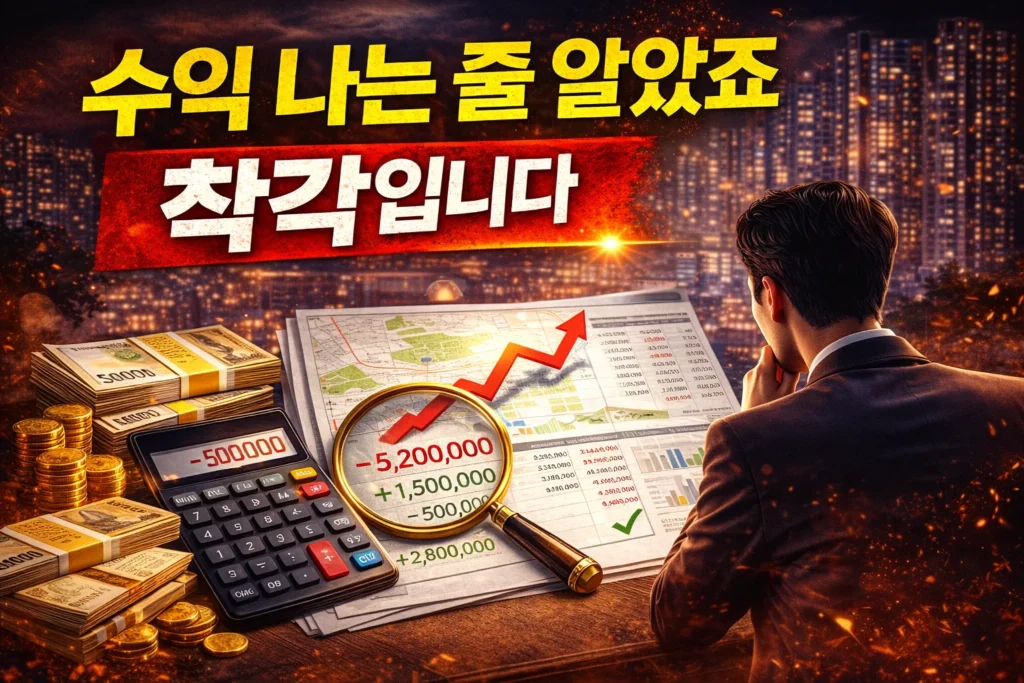 수익 나는 줄 알았죠 착각입니다 설명