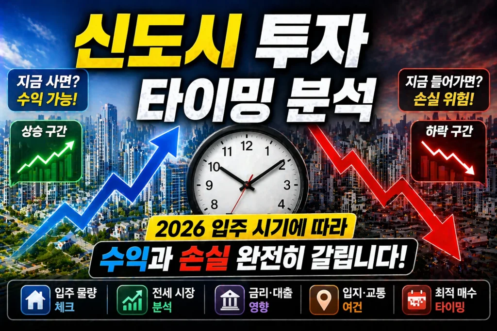 신도시 투자 타이밍 분석 설명