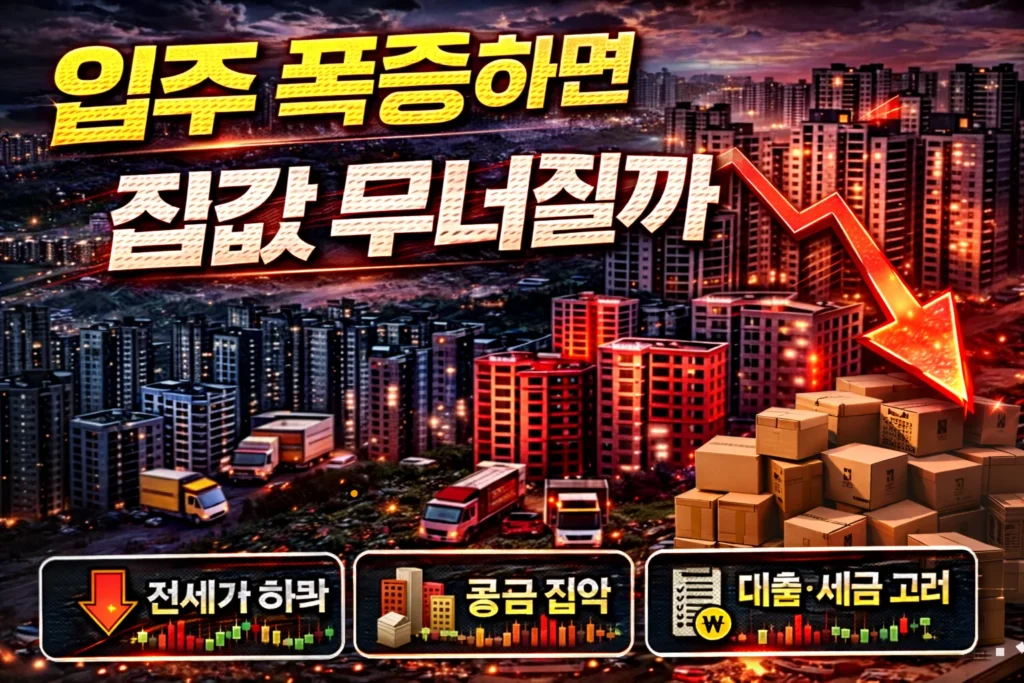 입주 폭증하면 집값 무너질까 설명