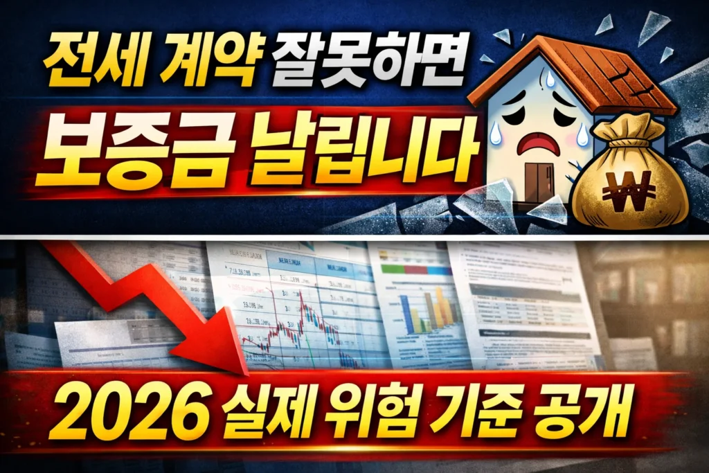 전세 계약 잘못하면 보증금 날립니다 설명
