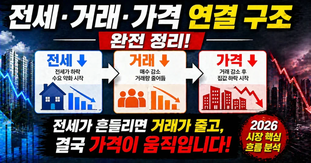 전세·거래·가격 연결 구조 완전 정리