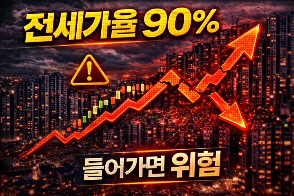 전세가율 90% 들어가면 위험 설명