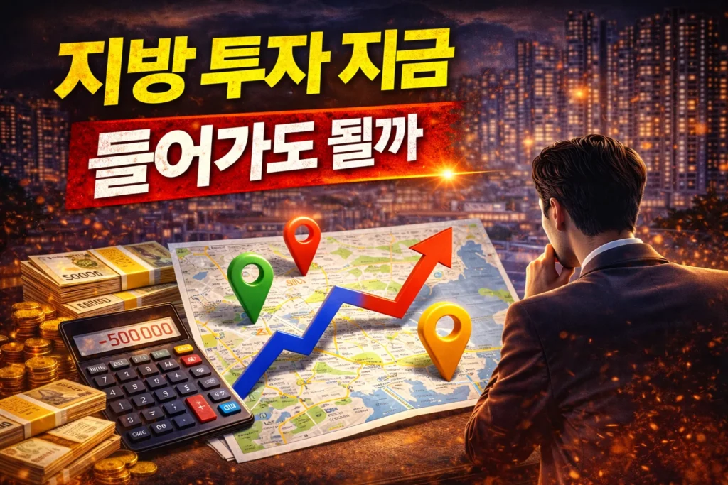 지방 투자 지금 들어가도 될까 설명
