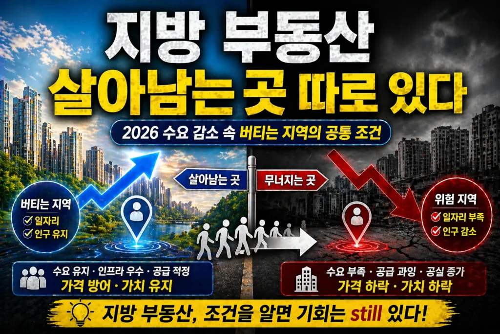 지방 부동산 살아남는 곳 따로 있다 설명