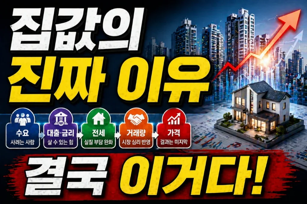 집값의 진짜 이유 결국 이거다 설명
