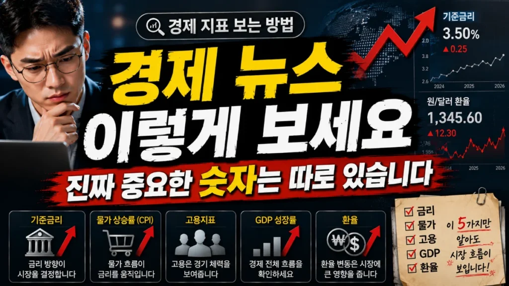 경제 뉴스 이렇게 보세요. 진짜 중요한 숫자는 따로 있습니다