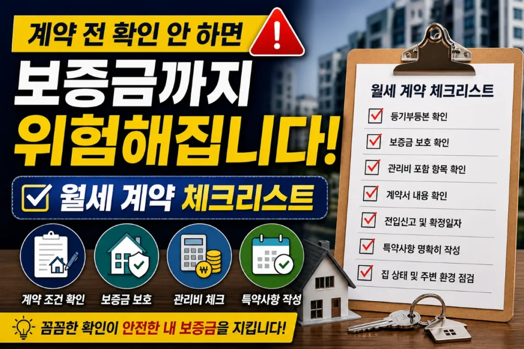 계약 전 확인 안 하면 보증금까지 위험 해 집니다