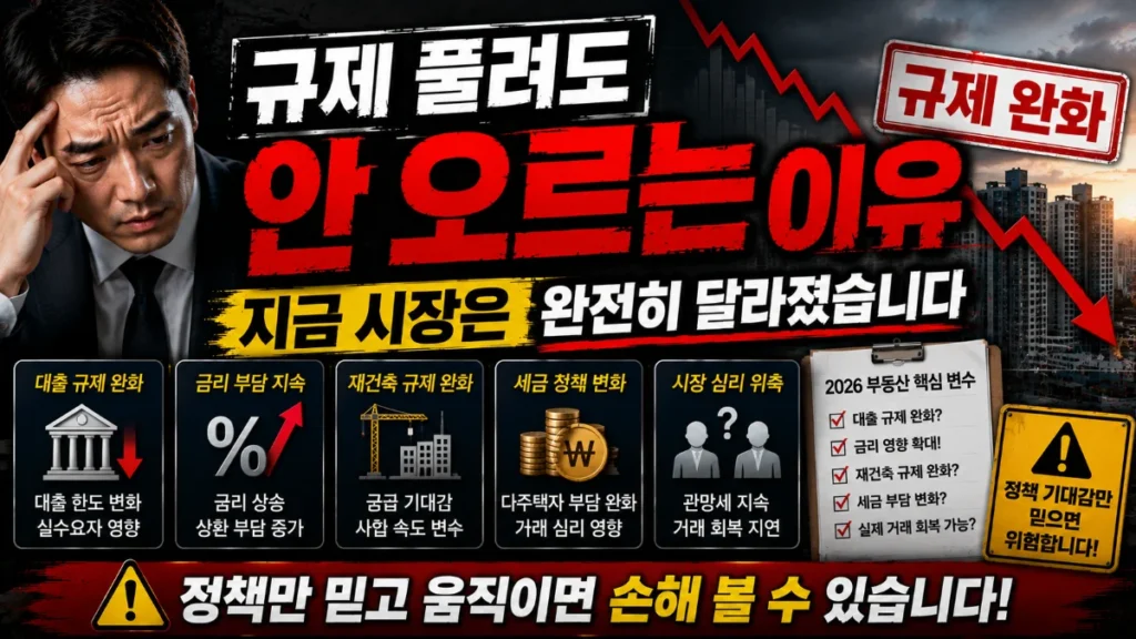 규제 풀려도 안 오르는 이유, 지금 시장은 완전히 달라졌습니다