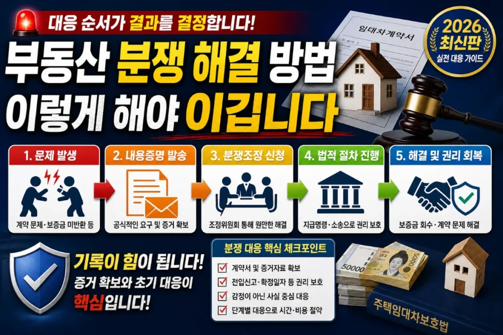 부동산 분쟁 해결 방법, 이렇게 해야 이깁니다