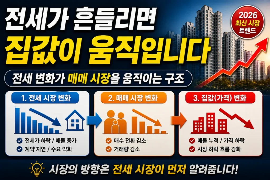 전세가 흔들리면 집값이 움직입니다