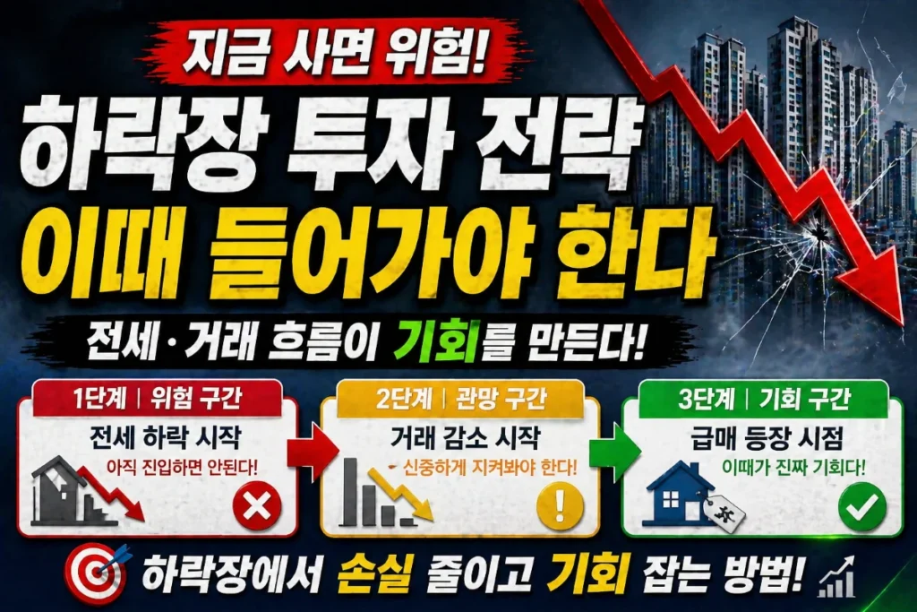 지금 사면 위험! 이때 들어가야 한다 하락장 투자 전략