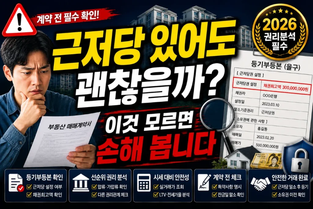 근저당 있어도 괜찮을까? 이것 모르면 손해 봅니다