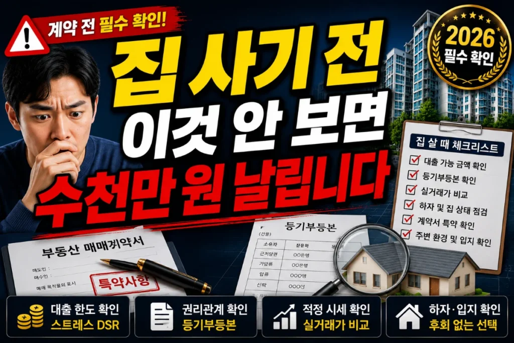 집 사기 전 이것 안 보면 수천만 원 날립니다