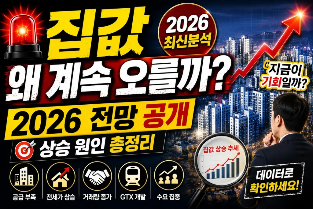 집값 왜 계속 오를까? 2026 전망 공개