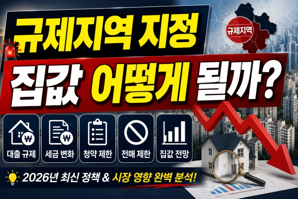 규제지역 지정 집값 어떻게 될까?