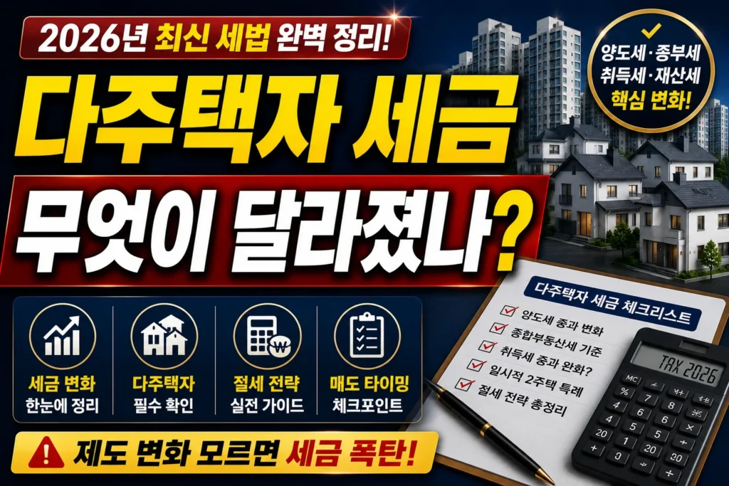 다주택자 세금 무엇이 달라졌나?