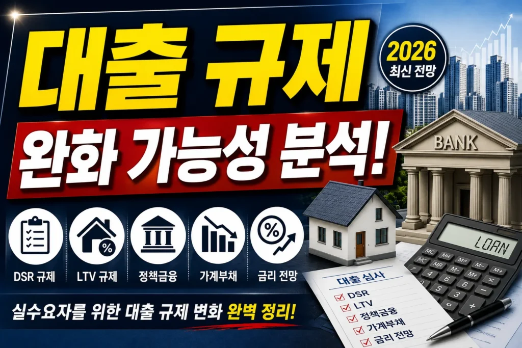 대출 규제 완화 가능성 분석!