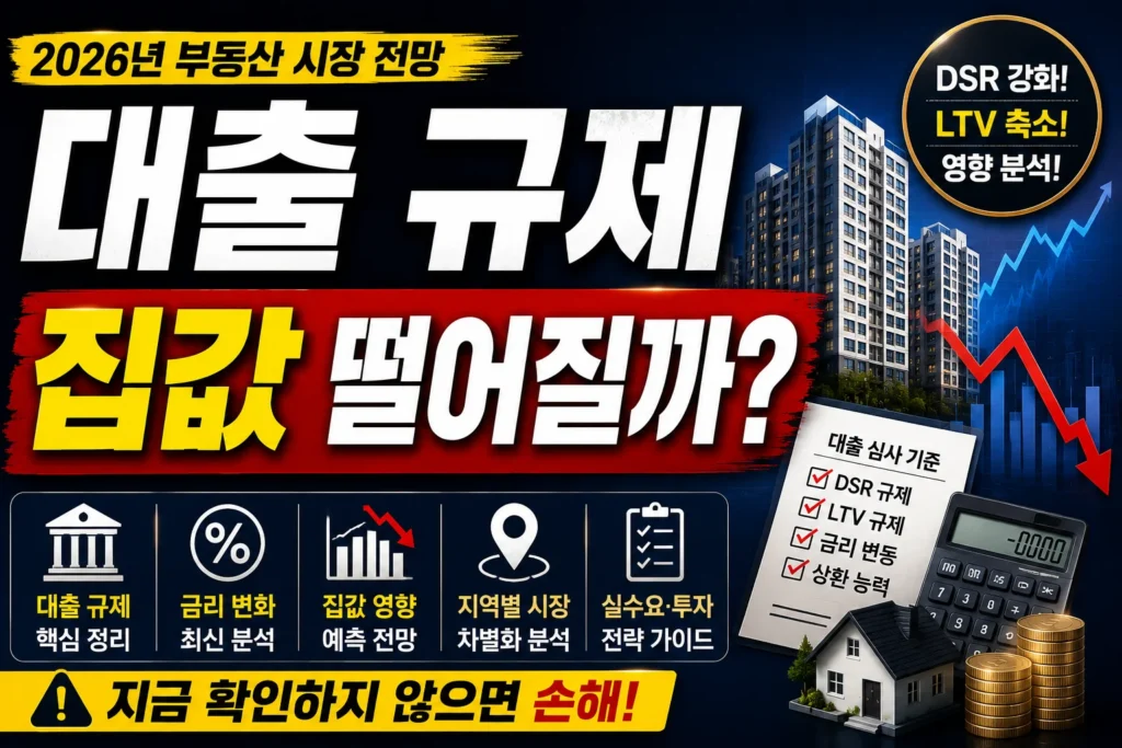 대출 규제 집값 떨어질까?
