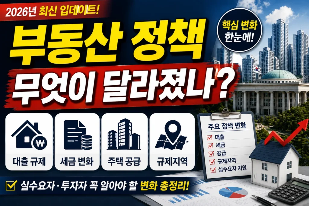 부동산 정책 무엇이 달라졌나?