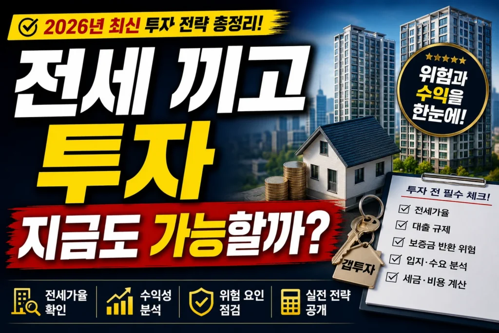전세 끼고 투자 지금도 가능할까?