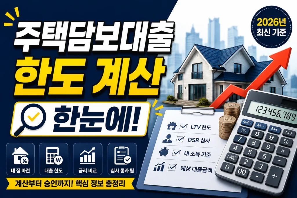 주택담보대출 한도 계산 한눈에