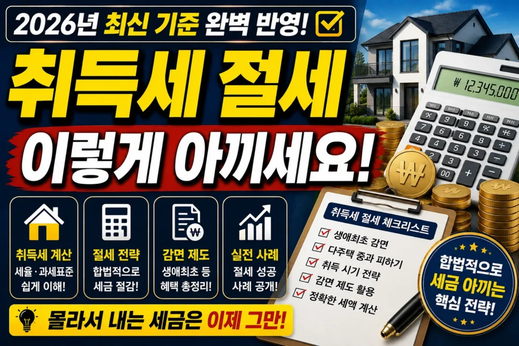 취득세 절세 이렇게 아끼세요!