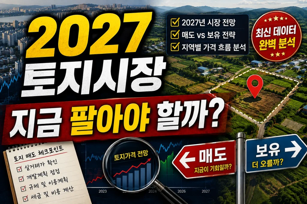 2027 토지시장, 지금 팔아야 할까?