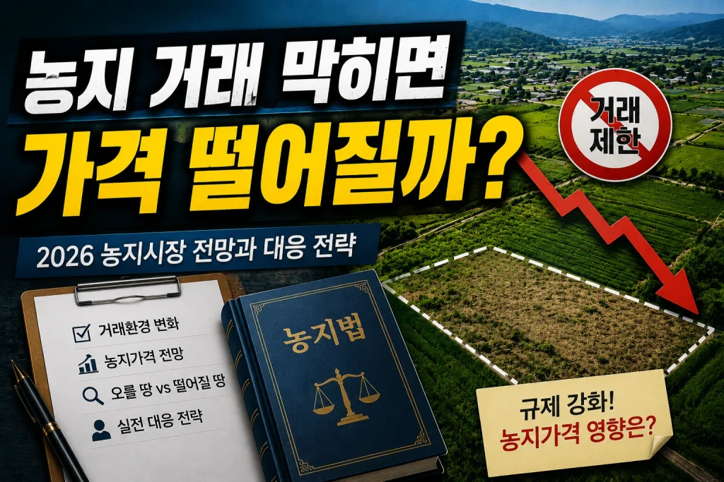 농지 거래 막히면 가격 떨어질까?