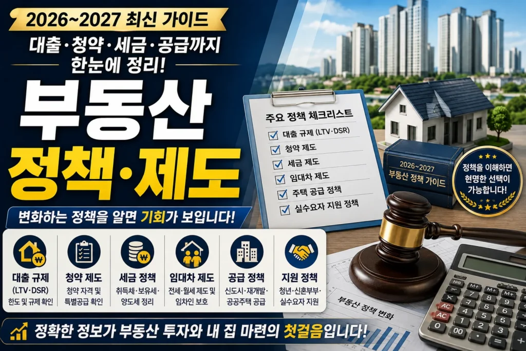 부동산 정책·제도 총정리