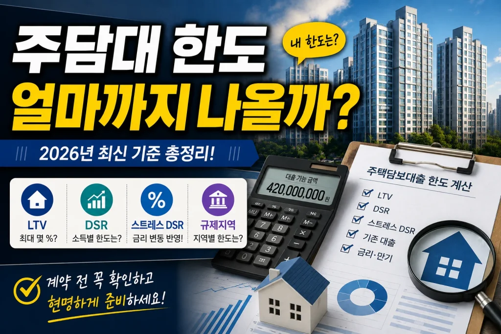 주택담보대출 한도, 얼마까지 나올까?