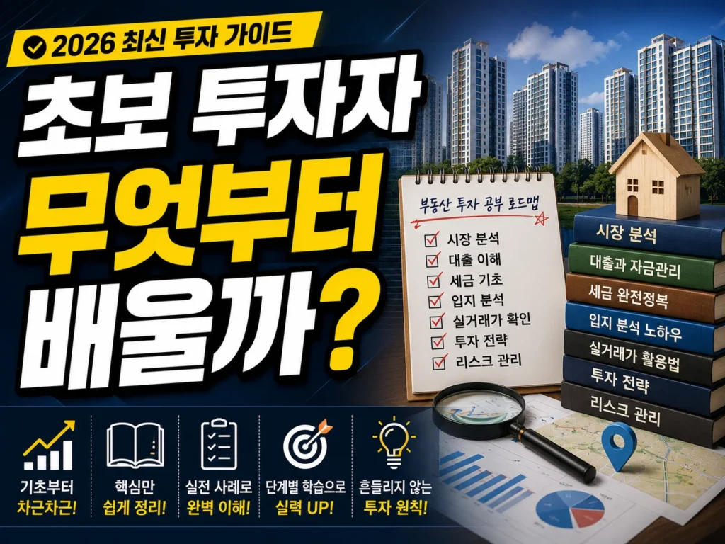 초보 투자자 무엇부터 배울까?