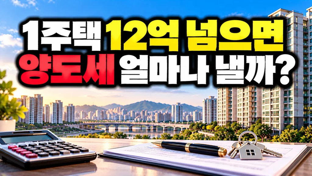 1주택 12억 넘으면 양도세 얼마나 낼까?
