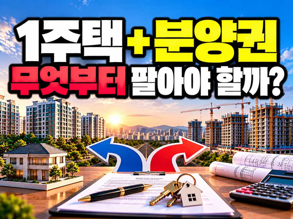 1주택 + 분양권 무엇부터 팔아야 할까?