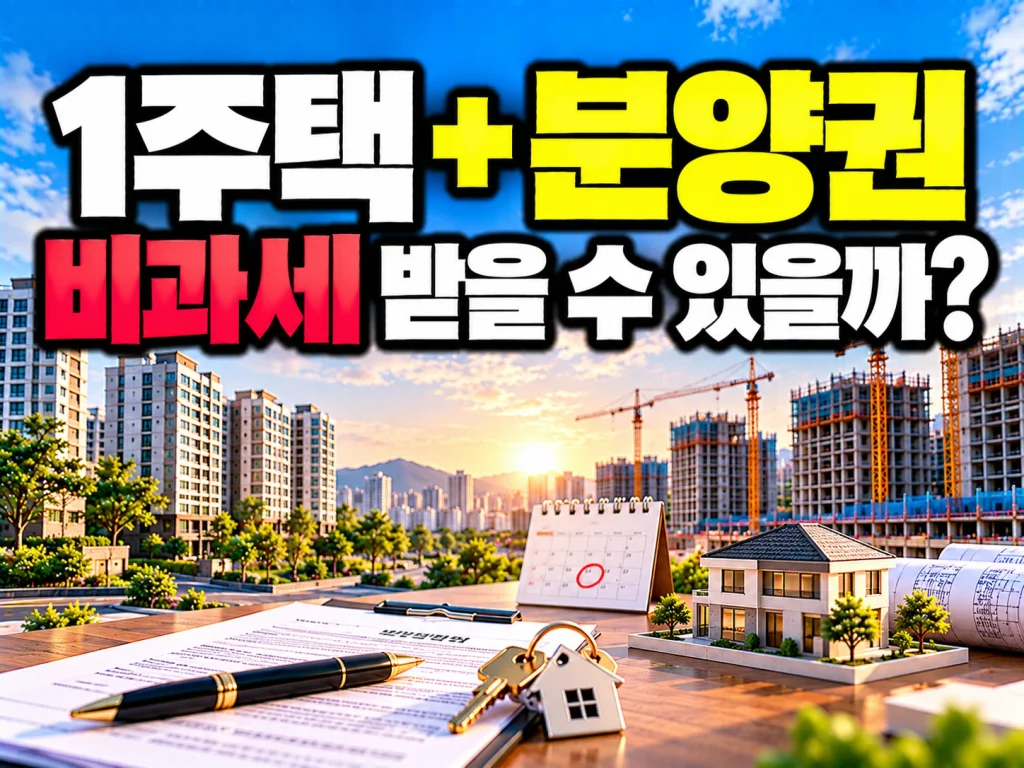 1주택 + 분양권 비과세 받을 수 있을까?