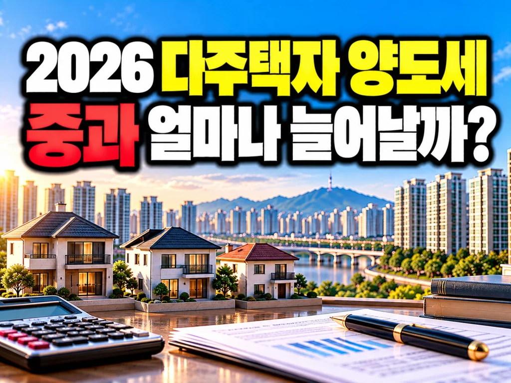 2026 다주택자 양도세 중과 얼마나 늘어날까