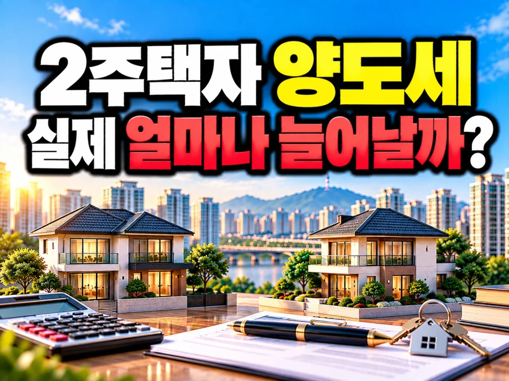 2주택자 양도세 실제 얼마나 늘어날까?