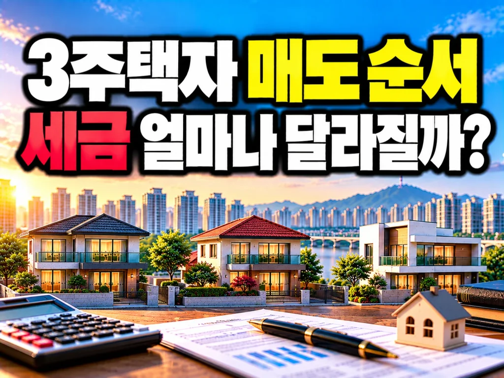 3주택자 매도 순서, 세금 얼마나 달라질까?