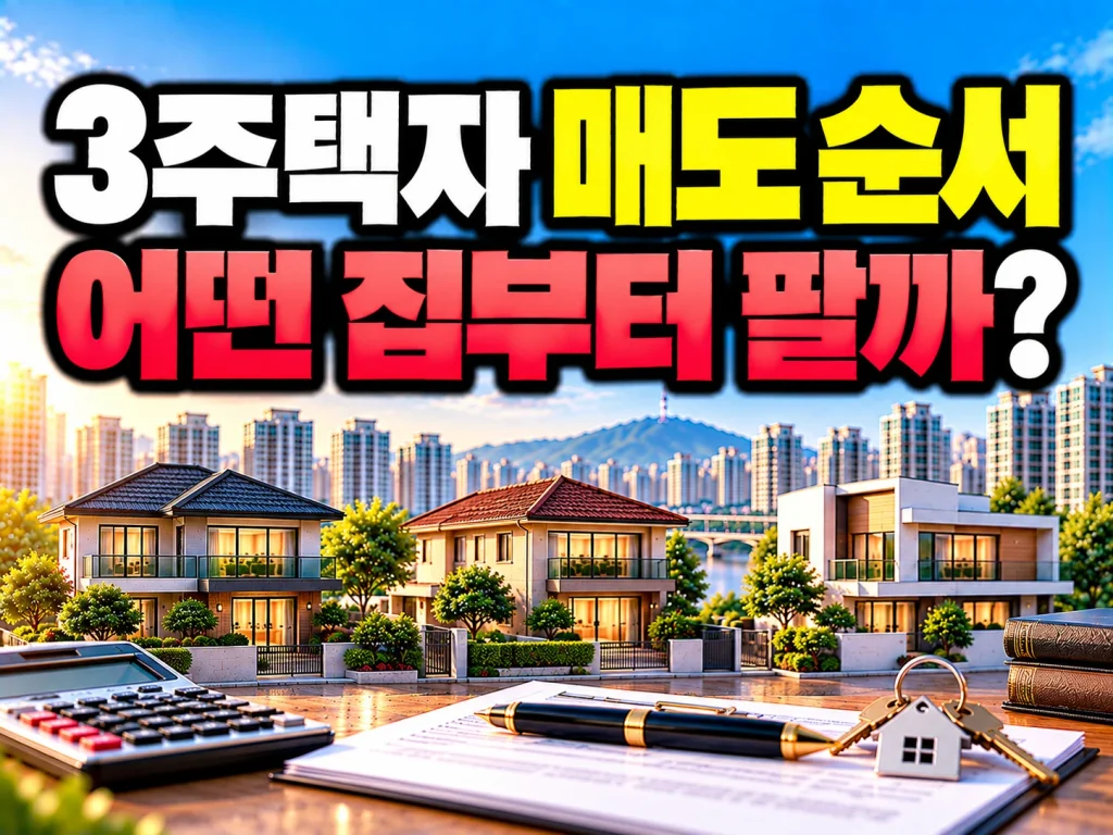 3주택자 매도 순서, 어떤 집부터 팔까?