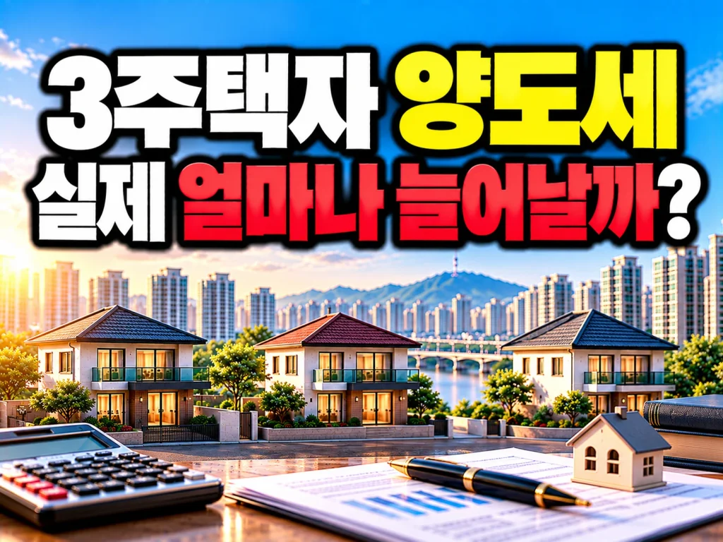3주택자 양도세 실제 얼마나 늘어날까?
