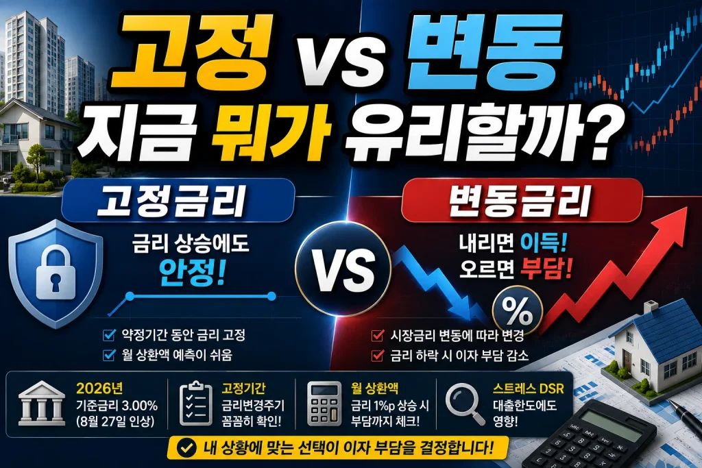 고정 vs 변동, 지금 뭐가 유리할까?